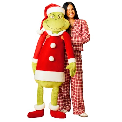Franco Grinchzilla Life Size Plush Cuddle Pillow - Officially Licensed Holiday Bedding
