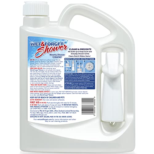 No-Scrub Shower Cleaner Spray - Bleach-Free Fresh Scent (64 fl oz)