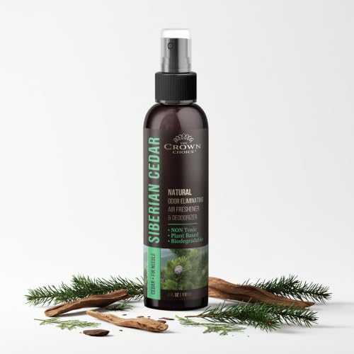 Natural Cedar Odor Eliminator Spray for Home, Closets, and Pet Odors