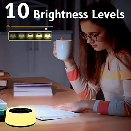 White Noise Sound Machine with 30 Soothing Sounds & 12-Color Night Light