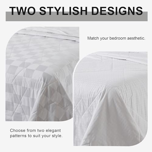 Lightweight 100% Cotton Comforter Queen Size | All-Season Bedspread