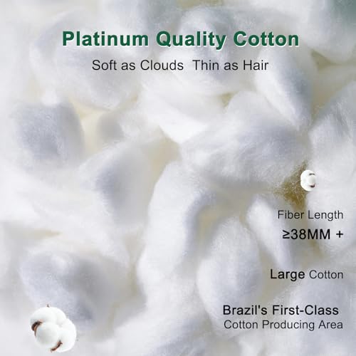 Fluffy Queen Size Bed Pillow - Soft Down-Alternative Filling