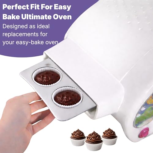 Kids Mini Baking Pan Set with 75 Liners Nonstick Aluminum Accessories