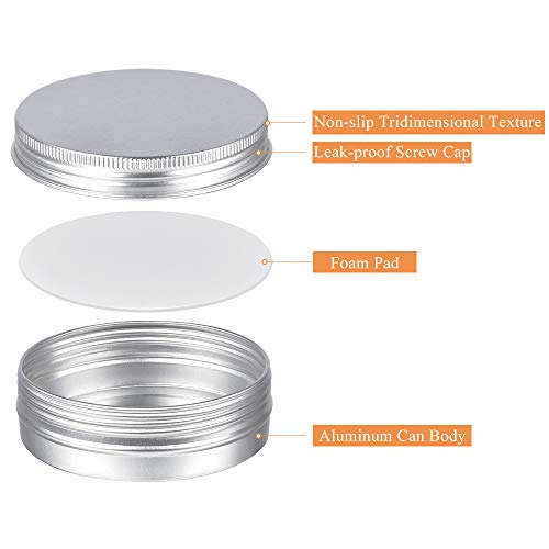 24-Pack 4 OZ Aluminum Tin Containers with Lids & Stickers