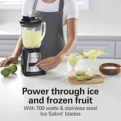 700W Electric Countertop Blender with 40 oz Glass Jar & 12 Functions