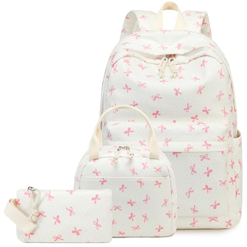 Girls School Backpack Set with Matching Lunch Bag and Pencil Case