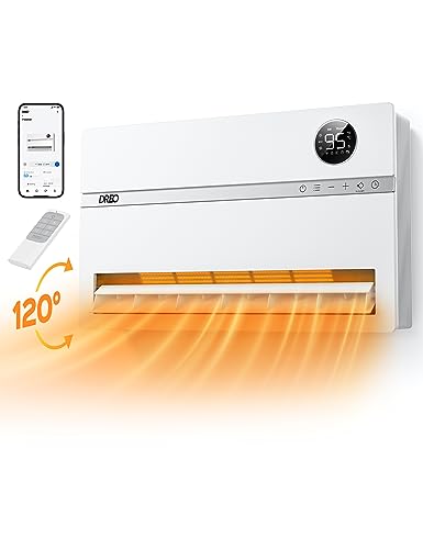 Smart Wall Heater 1500W Electric Space Heater with Oscillation