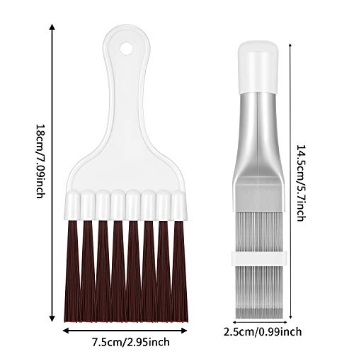 Air Conditioner Condenser Fin Comb and Coil Cleaning Brush Set