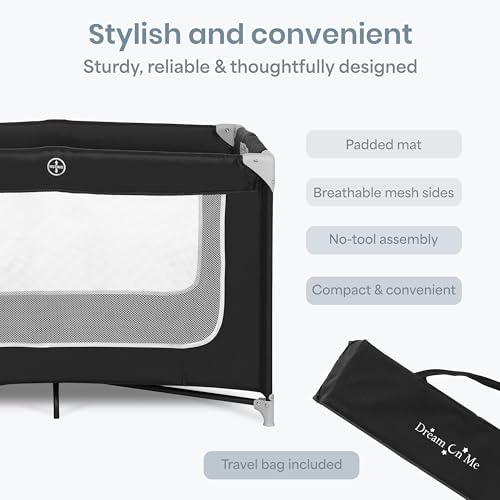 Dream On Me Zodiak Portable Baby Playard with Travel Bag and Mattress