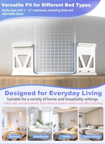 Heavy Duty Bed Sheet Holders – 4PCS Non-Slip Corner Grippers