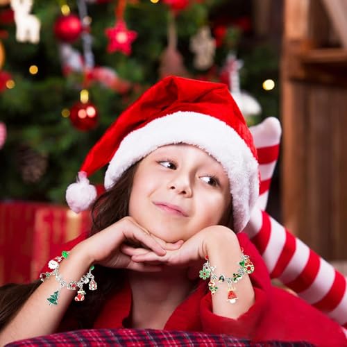Christmas Advent Calendar DIY Bracelet Making Kit - 24 Day Countdown for Kids