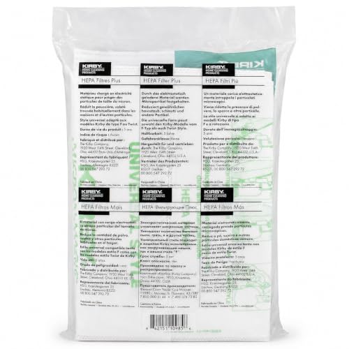 Micron Magic Plus HEPA Vacuum Filter Bags - 6-Pack for F-Style & Twist