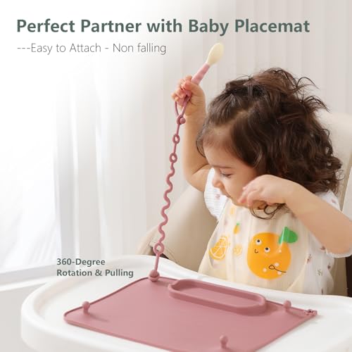 Silicone Baby Feeding Spoons 4-Pack Soft Gum-Friendly Easy-Grip