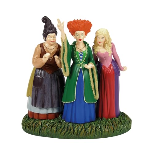 Sanderson Sisters Amok Figurine - Hand-Painted Halloween Village Decor, 3.78"