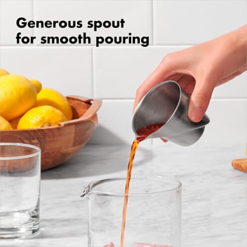 Stainless Steel Angled Measuring Jigger - 2 Oz Cocktail Bar Tool