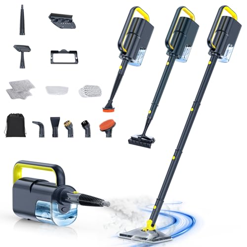 ScrubWiz 10-in-1 Steam Mop & Handheld Multi-Surface Steam Cleaner