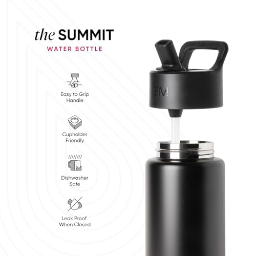 Simple Modern Kids Water Bottle 14oz Insulated Stainless Steel with Straw