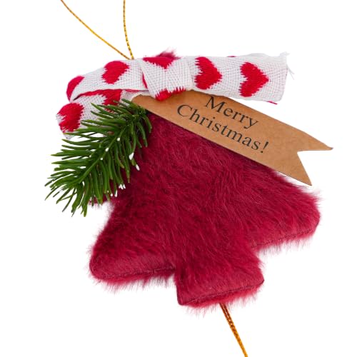 Christmas Hanging Ornaments Set with Jingle Bells and Pinecones - 3 Pieces