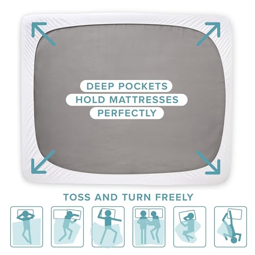 Twin XL Cotton Mattress Topper with Deep Pockets - Cooling & Comfortable