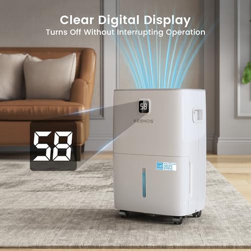 80-Pint Energy Star Dehumidifier for Basement and Home with Drain Hose