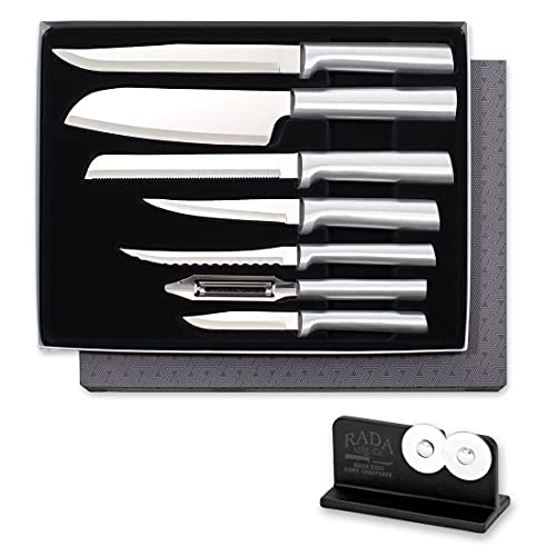 RADA The Starter Gift Set (S38) with Sharpener – Silver