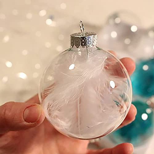 Clear Fillable Plastic Ornaments (16 Pack, 2.36 Inch) - DIY Craft Balls