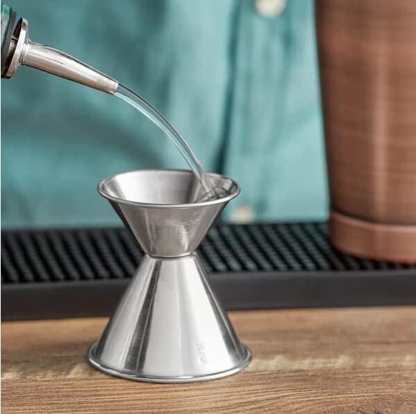 Metal Magery Stainless Steel Double Jiggers Set for Cocktails - 3 Sizes