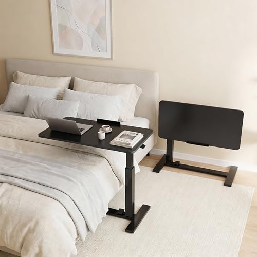 DUMOS Adjustable Overbed Bedside Table & Standing Desk for Hospital & Home