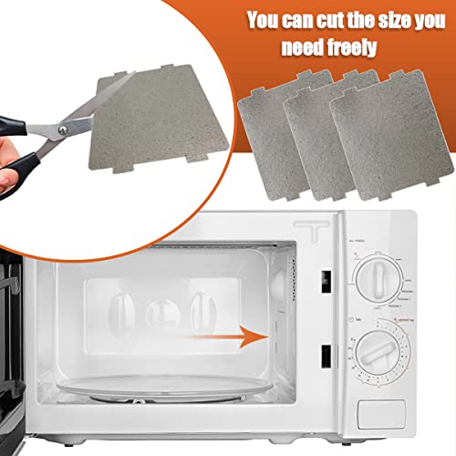 Universal Microwave Waveguide Cover Mica Sheets - 5 Pack, 4 x 4.7 Inch