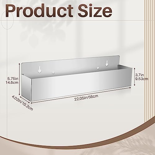 22-Inch Stainless Steel Speed Rail Liquor Bottle Holder, Wall Mounted Rack