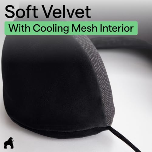 Ergonomic Memory Foam Travel Neck Pillow with Washable Cover