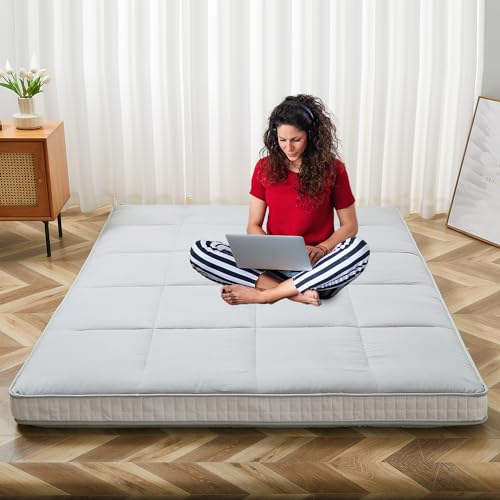 Full Size Foldable Futon Mattress, 5-Inch Thick Memory Foam Floor Bed