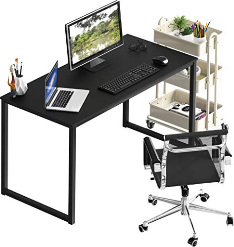 40-Inch Home Office Computer Desk - Compact Mission Style Table, Black