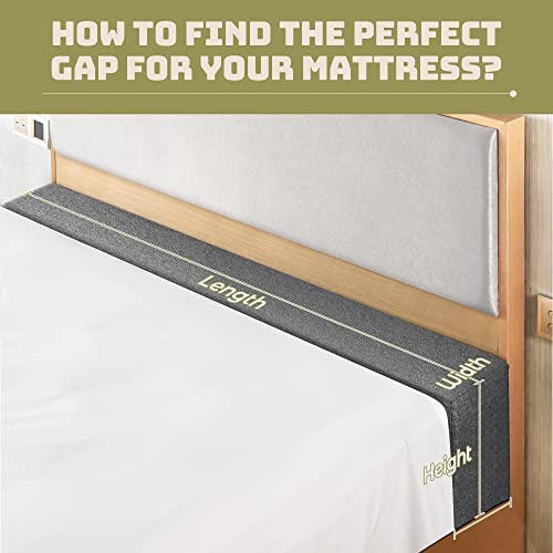 Bed Gap Filler for King Mattress - Removable Washable Cover