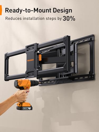 Full Motion TV Wall Mount Bracket for 42–90 Inch TVs, Heavy Duty 150 lbs