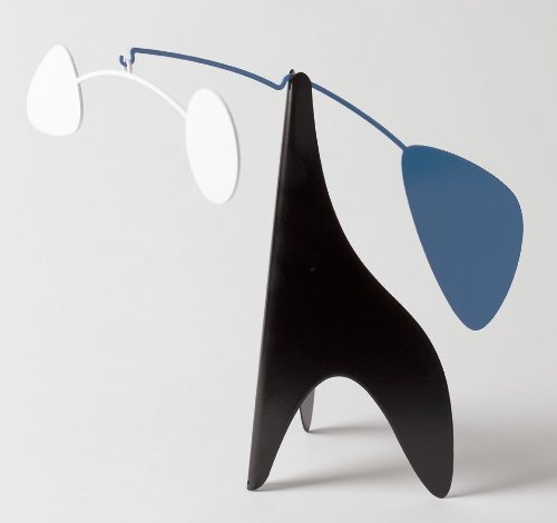 Modern Desktop Kinetic Mobile Sculpture - Powder-Coated Aluminum