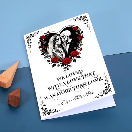 Aiseavril Cadeau Skeleton Boyfriend Card for Him Her - Romantic Anniversary Valentine's Gift