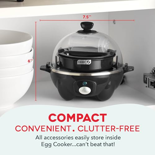 Electric Rapid Egg Cooker & Poacher - 7-Egg Capacity Boiler & Steamer