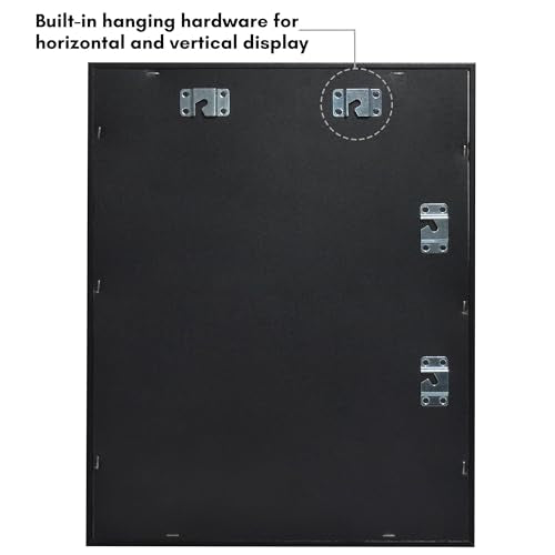 11x14 Shadow Box Frame with Door, Deep Display Case for Memorabilia - Black