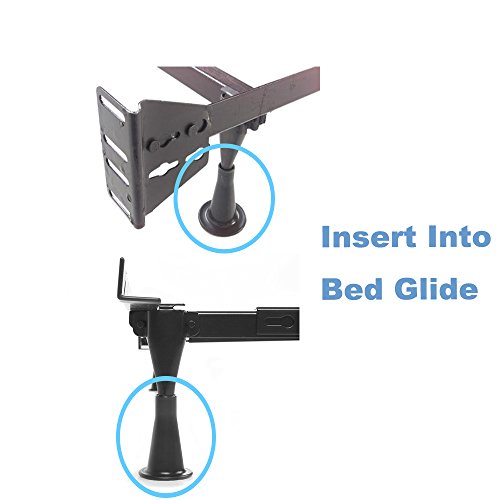 Replacement Bed Frame Feet to Replace Wheels - Non-Slip Glides (4 Pack)