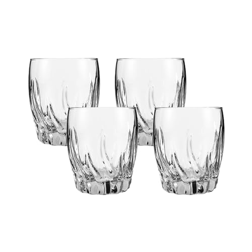 Anchor Hocking Central Park Drinking Glasses Set of 4 - 11.5oz Dishwasher Safe Rocks Glasses