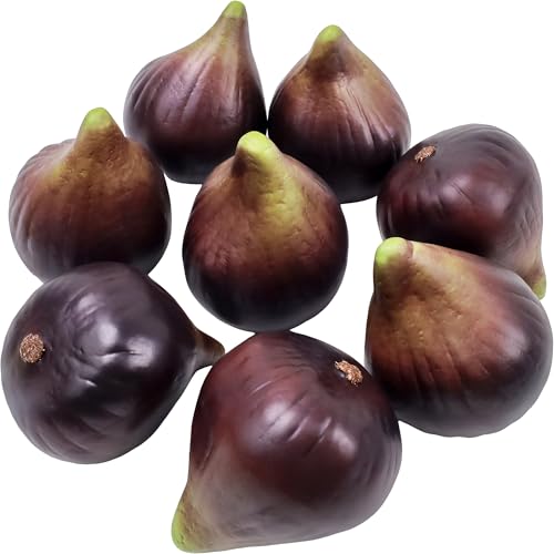 8pcs Realistic Artificial Figs for Home Decor & Centerpieces