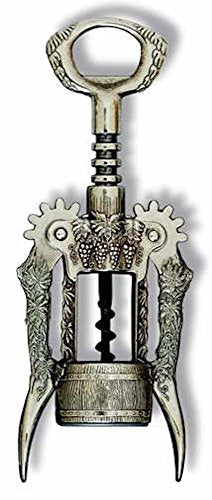 Franmara Botticello Grape Design Steel Wing Corkscrew - Italy