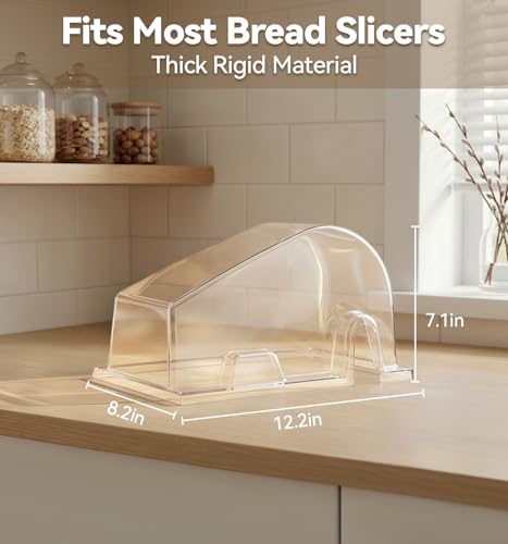 Rigid Clear Bread Slicer Protective Cover for Manual Slicers