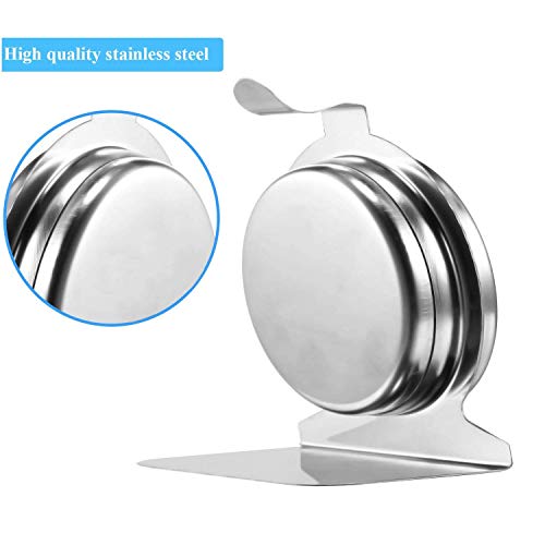Refrigerator & Freezer Thermometer 2-Pack - Stainless Steel Large Dial