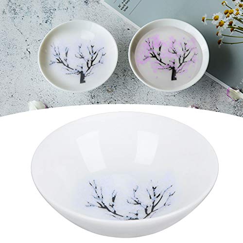 Joyzan Color Changing Sake Cup with Blossom Design - Hot & Cold Reactive Ceramic Bowl