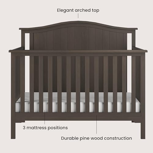3-Piece Nursery Furniture Set: 4-in-1 Convertible Crib, Changing Table & Glider