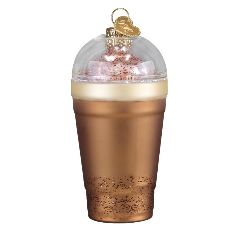Old World Christmas Peppermint Mocha Glass Ornament – Handcrafted Tree Decoration