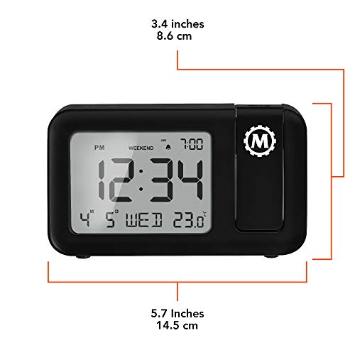 Large Projection Clock with Backlight and Wall Mount