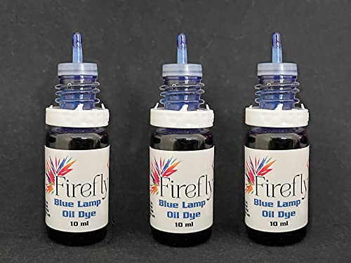 Lamp Oil Dye 3-Pack - Blue Tiki Torch Fuel, 30ml Total
